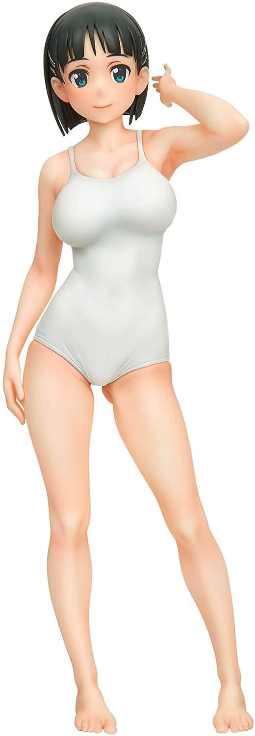 Sword Art Online 1/7 Scale Pre-Painted Figure: Suguha Kirigaya White School Swimsuit Ver. Qsix