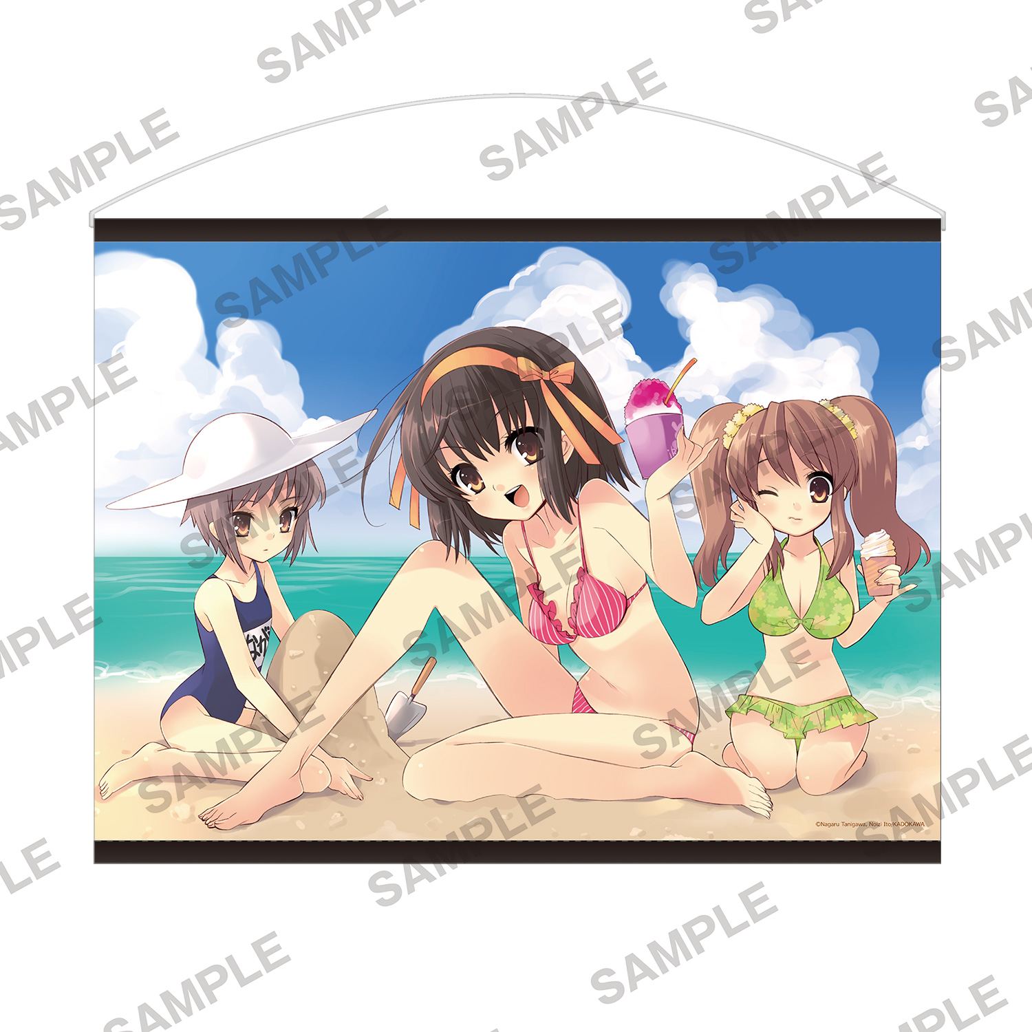 Haruhi Suzumiya Series: Summer Ver. -Beach- B2 Wall Scroll Kadokawa Shoten