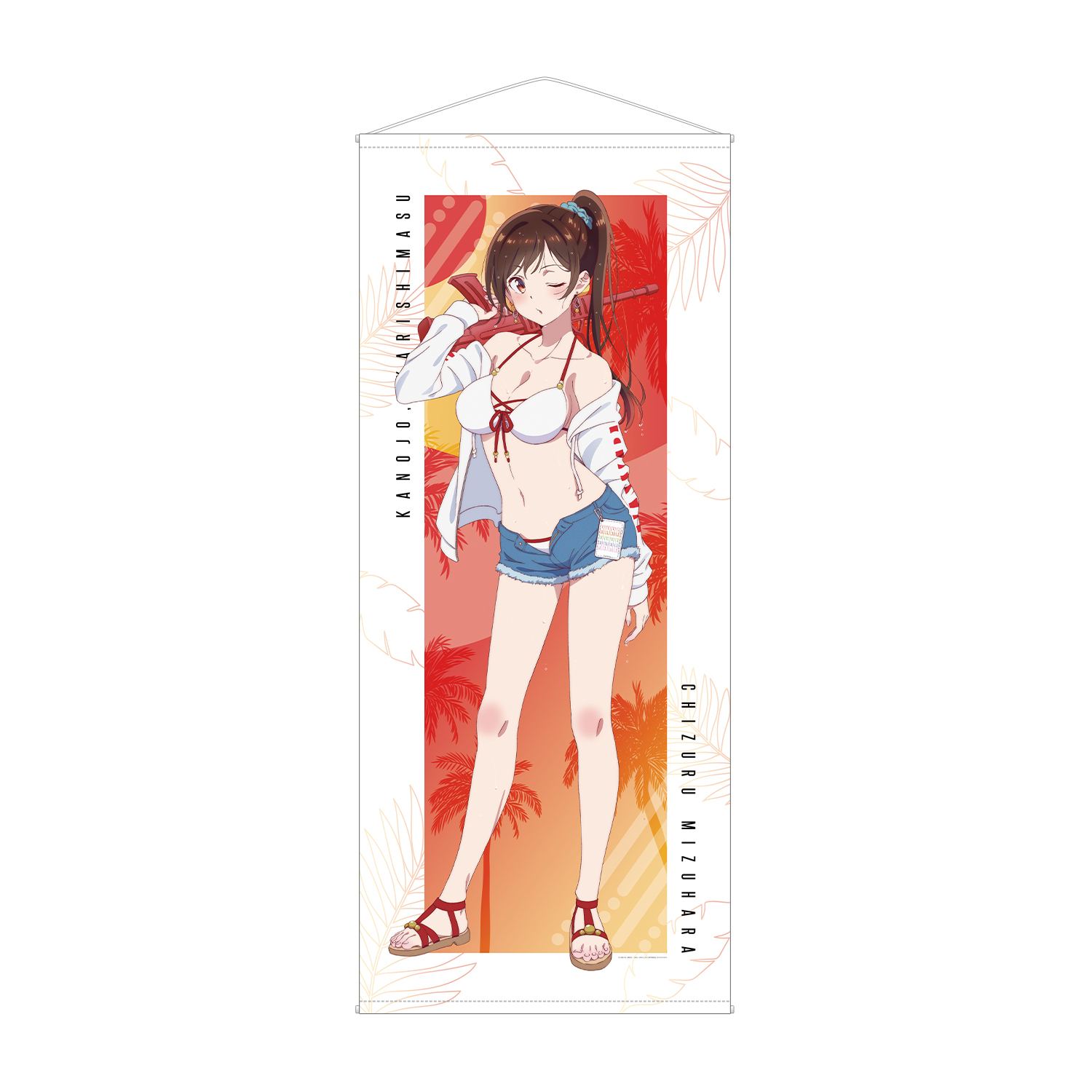 Rent-A-Girlfriend Original Illustration Mizuhara Chizuru Beach Date Ver. Life Size Tapestry armabianca