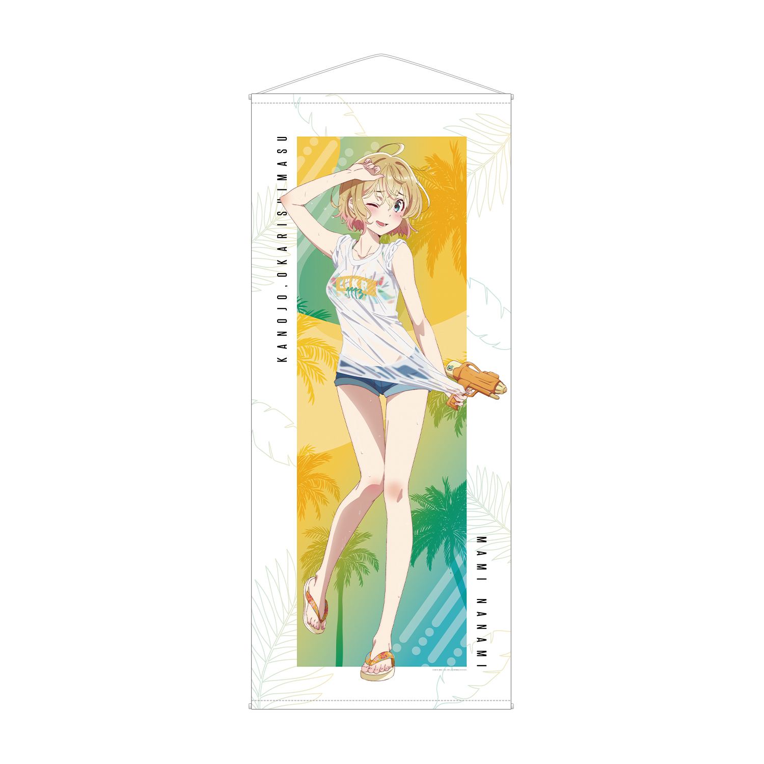 Rent-A-Girlfriend Original Illustration Nanami Mami Beach Date Ver. Life Size Tapestry armabianca