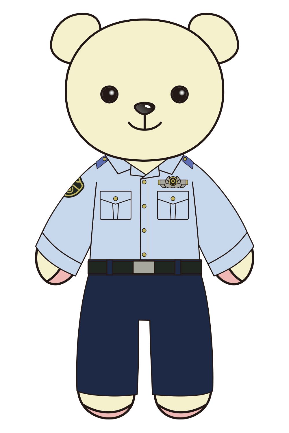 Kumamate Detective Conan: Furuya Rei Police Academy Uniform Ver. Movic