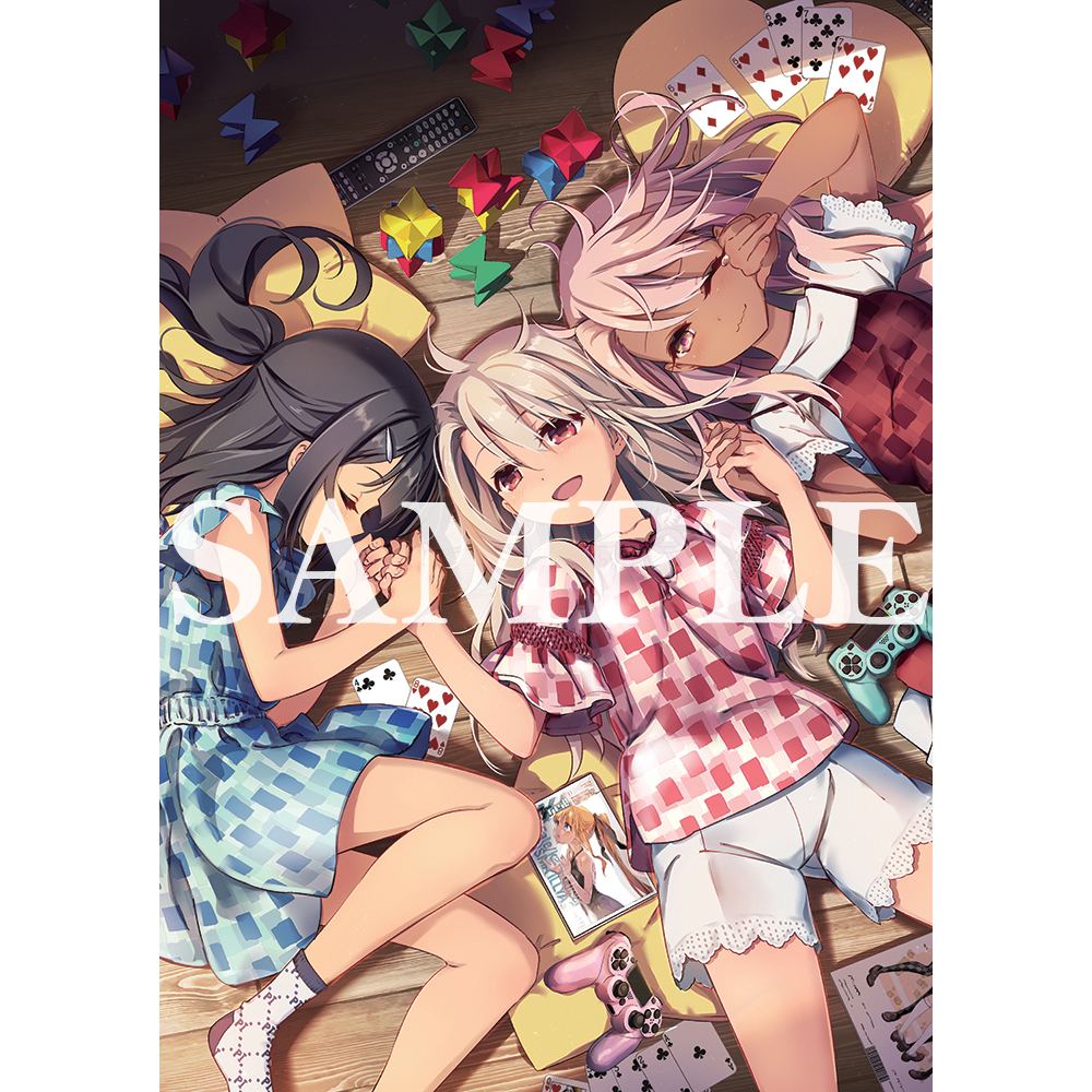 Fate/kaleid liner Prisma Illya Hiroshi Hiroyama Illustration B2 Tapestry: Illya & Miyu & Chloe Kadokawa Shoten