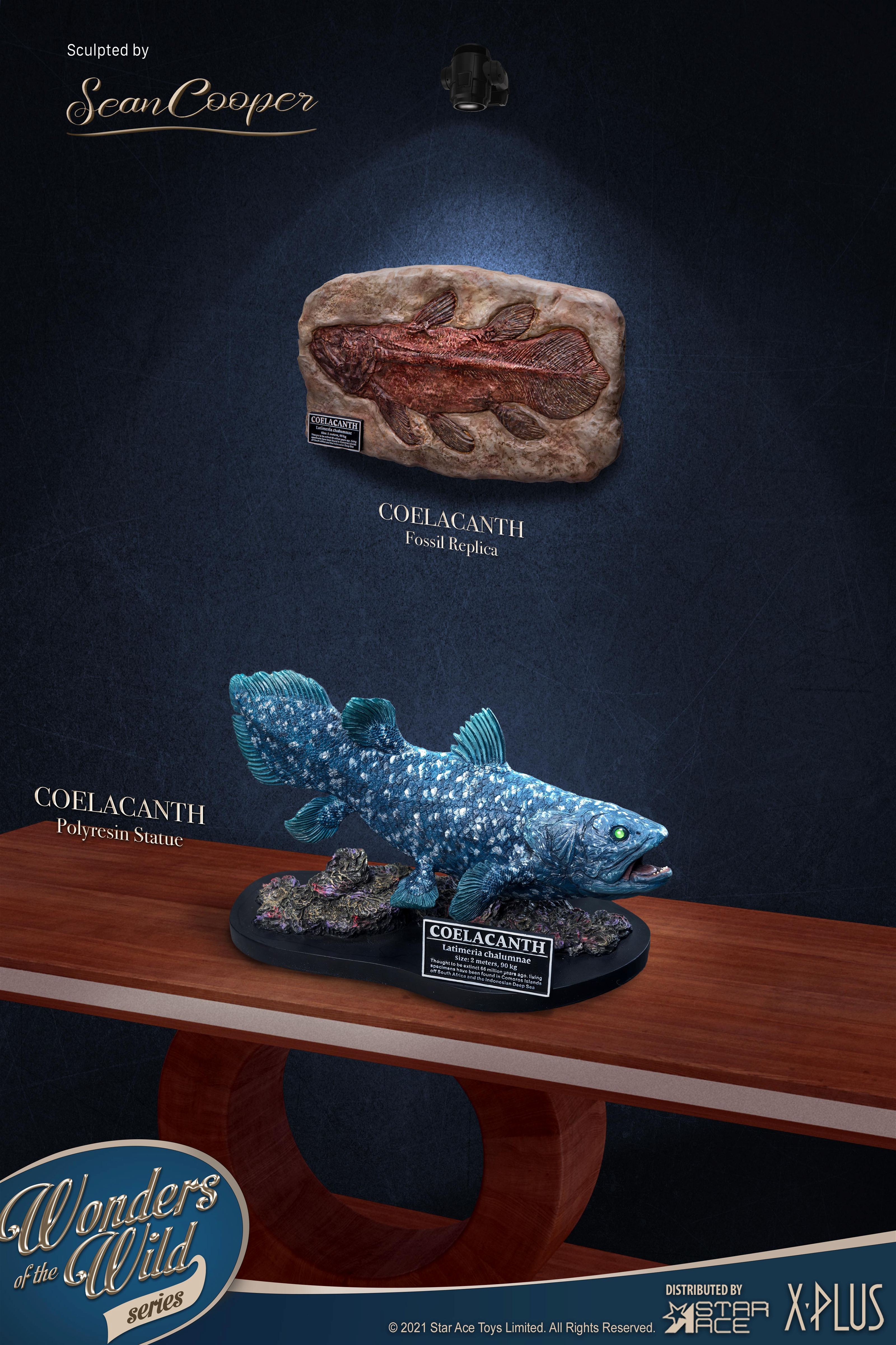 Wonders of the Wild Series: Coelacanth Polyresin Statue Deluxe Edition Star Ace Toys, X-Plus