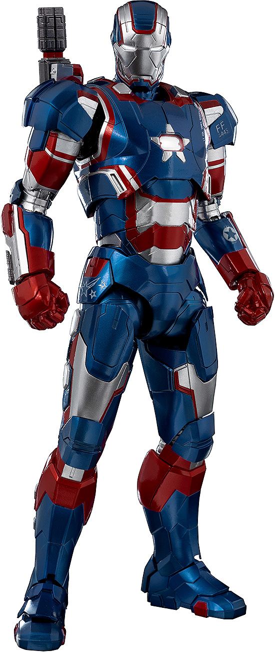 The Infinity Saga 1/12 Scale Pre-Painted Action Figure: DLX Iron Patriot Threezero