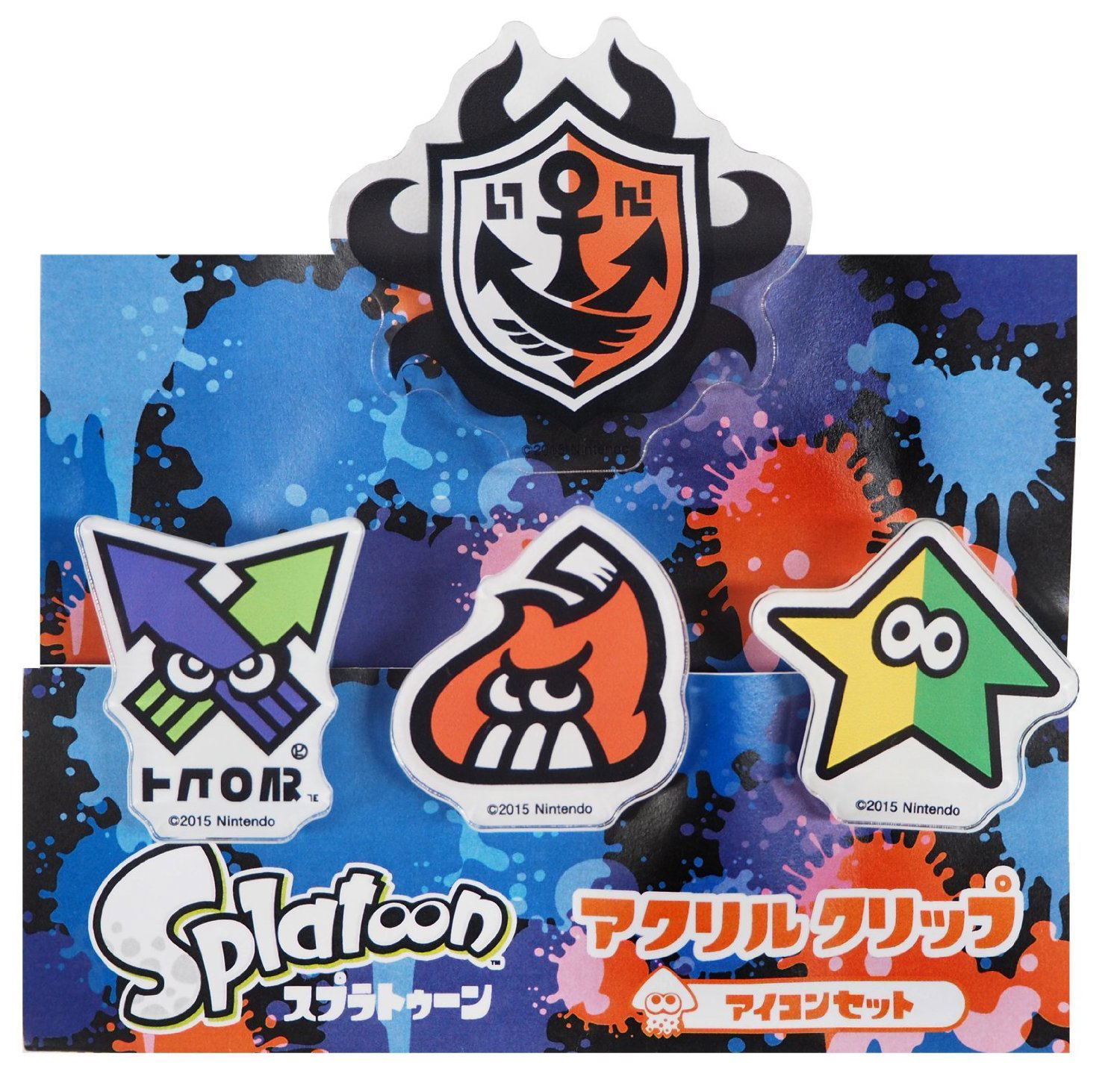 Splatoon Acrylic Clip Icon Set