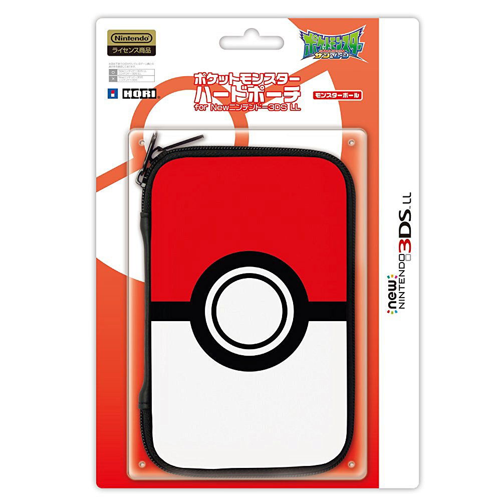 Pokemon Hard Pouch For New 3ds Ll Monster Ball