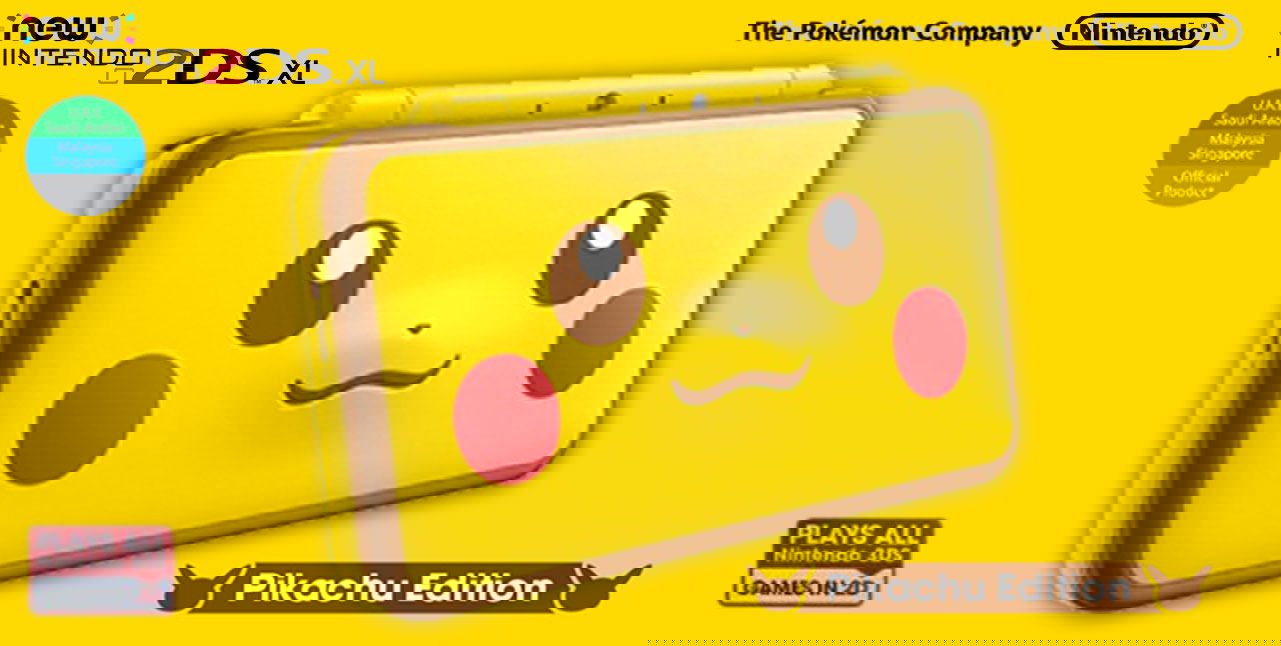 nintendo ds xl pikachu