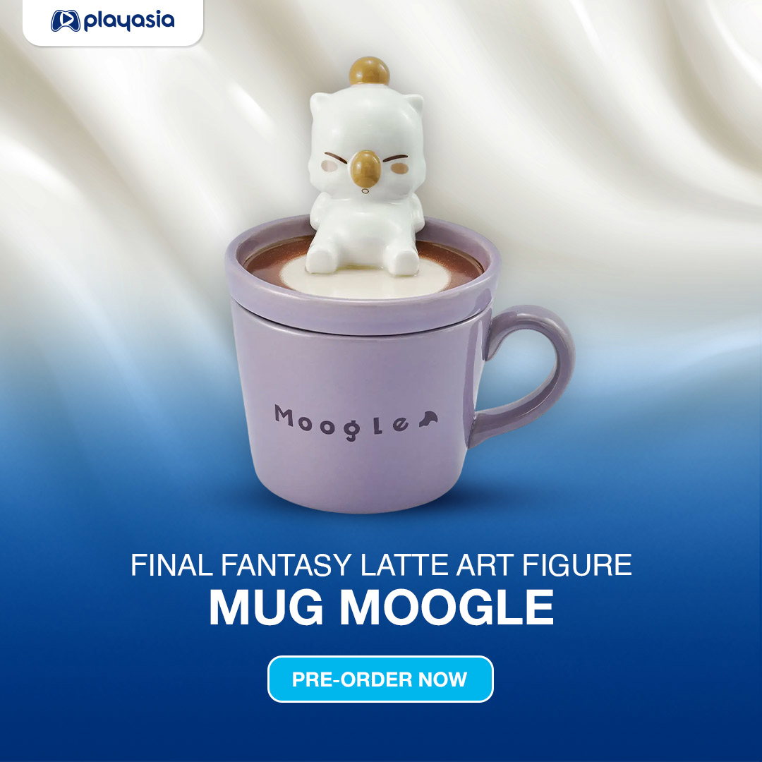 Final Fantasy Latte Art Figure Mug Moogle