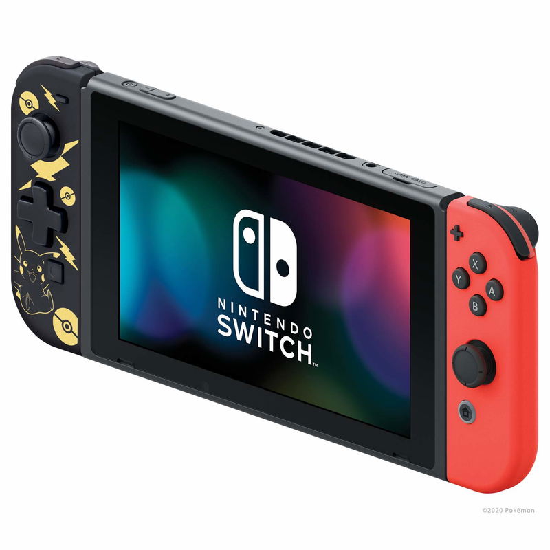 Hori D-Pad Controller (L) for Nintendo Switch (Pikachu: Black & Gold) image 4
