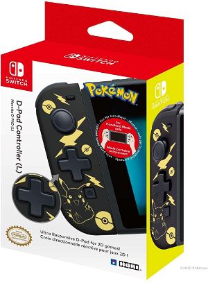Hori D-Pad Controller (L) for Nintendo Switch (Pikachu Black & Gold)