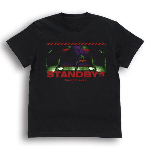 Evangelion - Eva First Machine Standby T-shirt Black (M Size) image 1