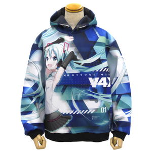 Hatsune Miku V4X - Hatsune Miku V4X Full Graphic Pullover Hoodie (M Size)_