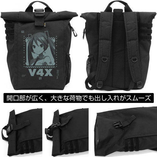 Hatsune Miku V4X - Hatsune Miku V4X Roll Top Backpack image 2