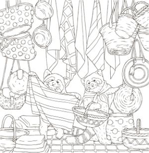 Symphony Of Cute Animals Coloring Book