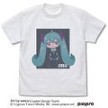Hatsune Miku - Hatsune Miku T-shirt Saepy Ver. White (M Size) thumbnail 1