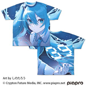 Hatsune Miku - Hatsune Miku Double-sided Full Graphic T-shirt Shinotaro Ver. (XL Size)_