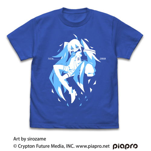 Hatsune Miku - Hatsune Miku T-shirt Sirozame Ver. Royal Blue (L Size) image 1