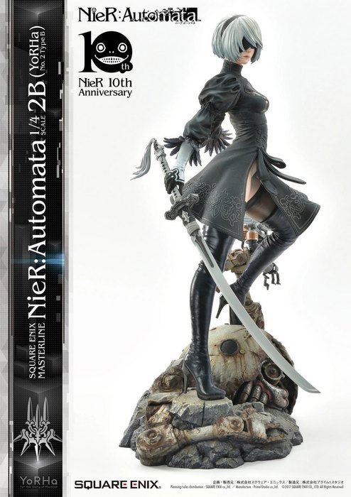 Square Enix Masterline Nier: Automata 1/4 Scale Pre-Painted Figure: YoRHa No. 2 Type B image 11