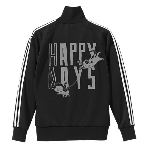With A Dog And A Cat, Every Day Is Fun - Inu-kun & Neko-sama`s Happy Jersey Black x White (XL Size) image 1