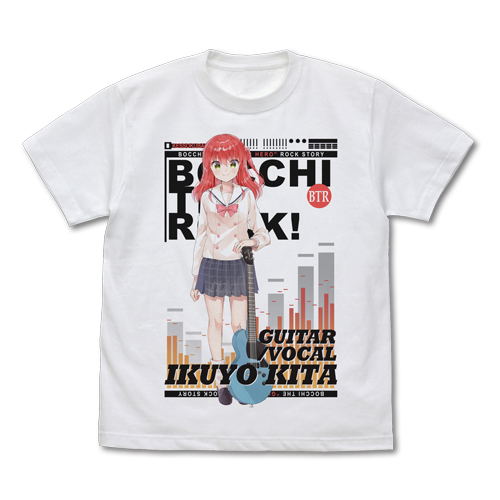 Bocchi the Rock! - Ikuyo Kita Full Color T-shirt White (XL Size) image 1