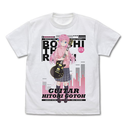 Bocchi the Rock! - Goto Hitori Full Color T-shirt White (XL Size) image 1