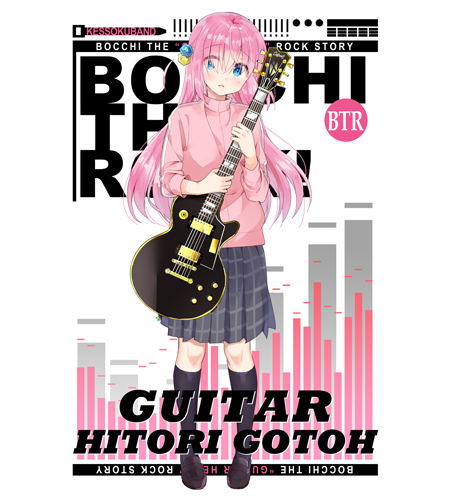 Bocchi the Rock! - Goto Hitori Full Color T-shirt White (XL Size) image 2