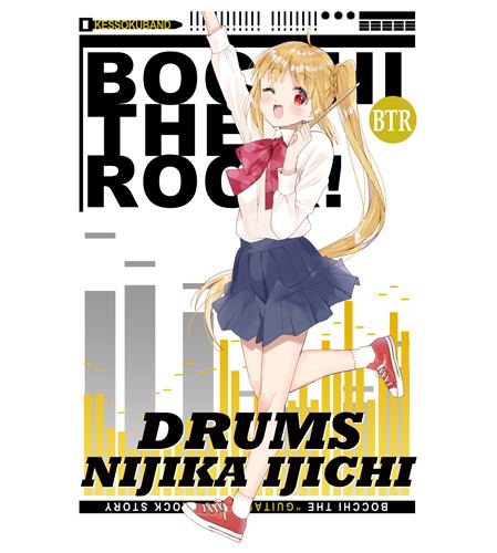 Bocchi the Rock! - Ijichi Nijika Full Color T-shirt White (M Size) image 2