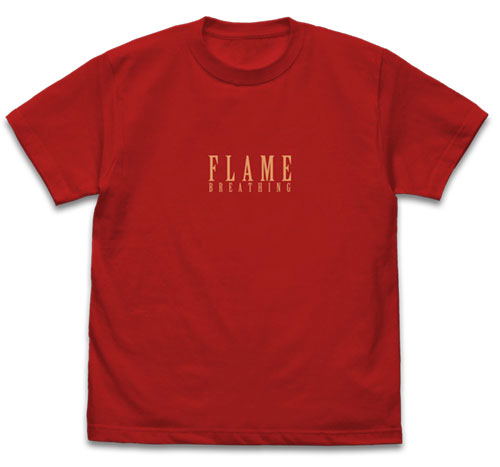 Kimetsu No Yaiba - Breathing Of Flames Rengoku Kyojuro T-shirt (Red | Size M) image 2