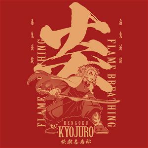 Kimetsu No Yaiba - Breathing Of Flames Rengoku Kyojuro T-shirt Red (XL Size)