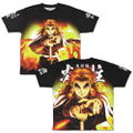 Kimetsu no Yaiba - Kyojuro Rengoku Double-sided Full Graphic T-shirt (XL Size) thumbnail 1