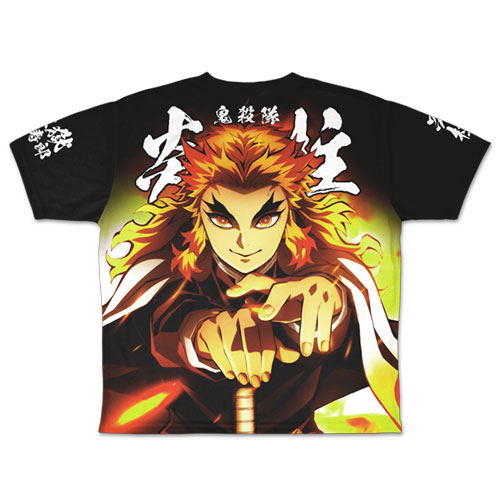 Kimetsu no Yaiba - Kyojuro Rengoku Double-sided Full Graphic T-shirt (XL Size) image 3