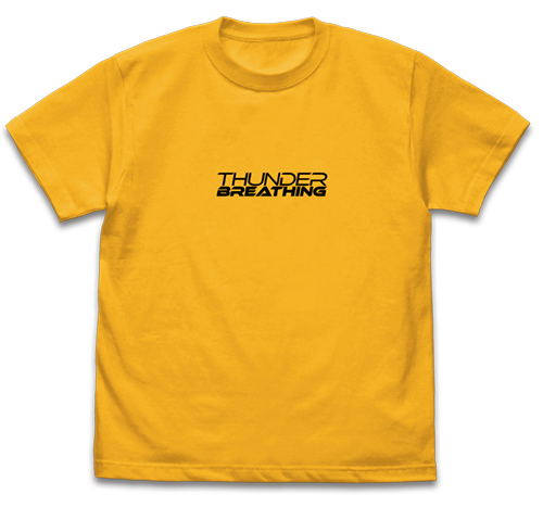 Kimetsu No Yaiba - Breathing of Thunder Agatsuma Zenitsu T-shirt Gold (S Size) image 2