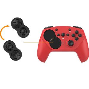 CYBER・Gyro Wireless Controller PRO for Nintendo Switch (Red x Black)