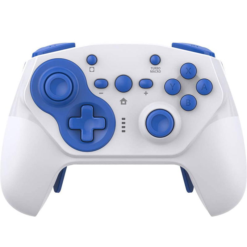 Cyber Gadget Gyro Wireless Controller PRO for Nintendo Switch (White x Blue) image 1