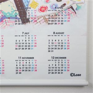 Maitetsu W Suede B2 Wall Scroll Calendar: Hibiki