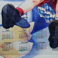 Maitetsu W Suede B2 Wall Scroll Calendar: Paulette & Reina thumbnail 3