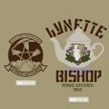 501st Joint Fighter Wing Strike Witches: Road to Berlin Lynette Bishop Personal Mark T-shirt Sand Khaki (XL Size) thumbnail 2