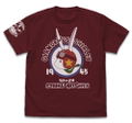 501st Joint Fighter Wing Strike Witches: Road to Berlin Charlotte E. Yeager Personal Mark T-shirt Burgundy (M Size) thumbnail 1