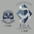 501st Joint Fighter Wing Strike Witches: Road to Berlin Eila Ilmatar Juutilainen Personal Mark T-shirt Mix Gray (XL Size) thumbnail 2