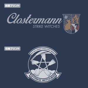 501st Joint Fighter Wing Strike Witches: Road to Berlin Perrine-H. Clostermann Personal Mark T-shirt Slate (S Size)_