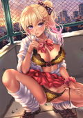 Syasyaki Original Illustration Tokumori Gal, Kyan Mari to Naisho no Okujo B2 Wall Scroll thumbnail 2