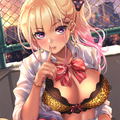 Syasyaki Original Illustration Tokumori Gal, Kyan Mari to Naisho no Okujo B2 Wall Scroll thumbnail 3