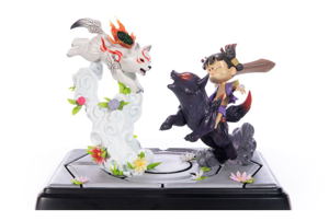 Okamiden - Chibiterasu vs. Dark Chibiterasu & Possessed Kuni Painted Statue [Standard Edition]_