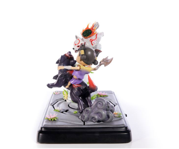 Okamiden - Chibiterasu vs. Dark Chibiterasu & Possessed Kuni Painted Statue [Standard Edition] image 3