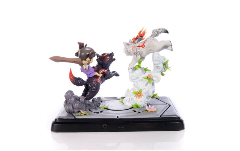 Okamiden - Chibiterasu vs. Dark Chibiterasu & Possessed Kuni Painted Statue [Standard Edition] image 5