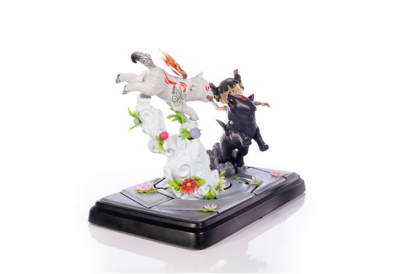 Okamiden - Chibiterasu vs. Dark Chibiterasu & Possessed Kuni Painted Statue [Standard Edition] image 8