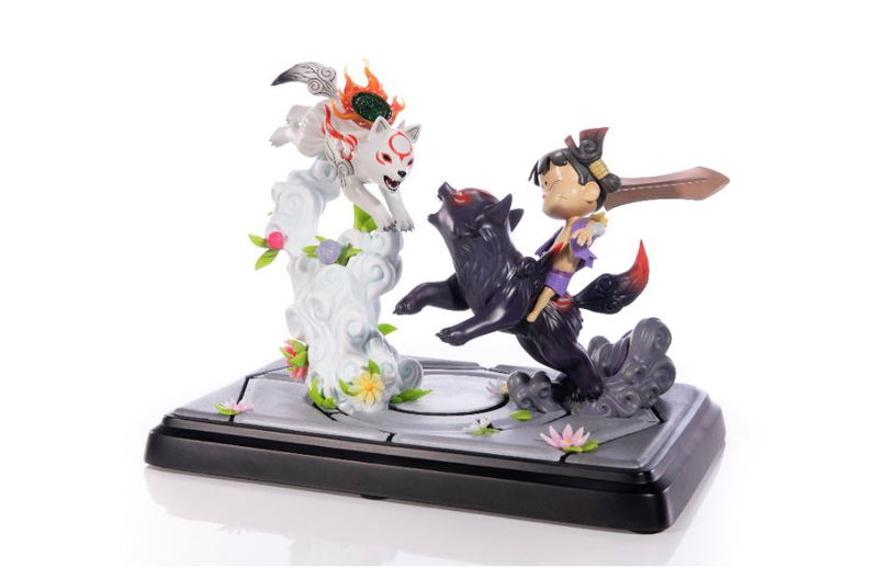 Okamiden - Chibiterasu vs. Dark Chibiterasu & Possessed Kuni Painted Statue [Standard Edition] image 10