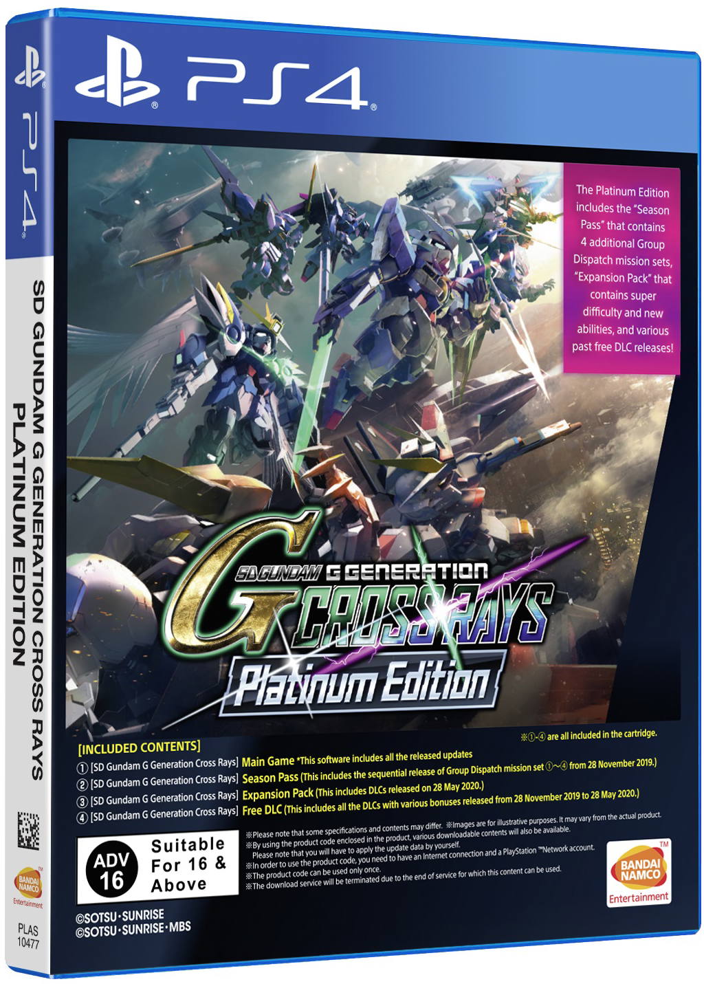 Sd Gundam G Generation Cross Rays Platinum Edition English Double Coins For Playstation 4 Sd Gundam G Generation Cross Rays Platinum Edition English Double Coins For Playstation 4