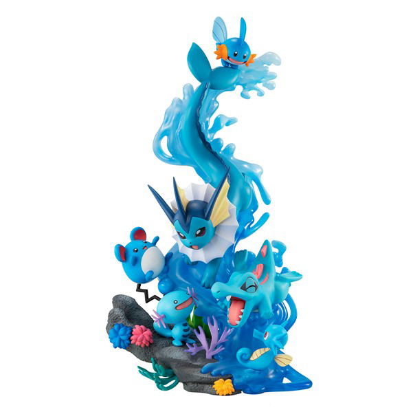 G.E.M. EX Series Pocket Monsters Pre-Painted PVC Figure: Water Type Dive To Blue image 1
