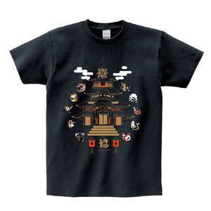 Monster Hunter Rise - Monster Icon T-shirt Black (M Size)_